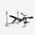 Banco Musculación Soportes Barra + Estación Curl Bíceps/Piernas - Imagen 6